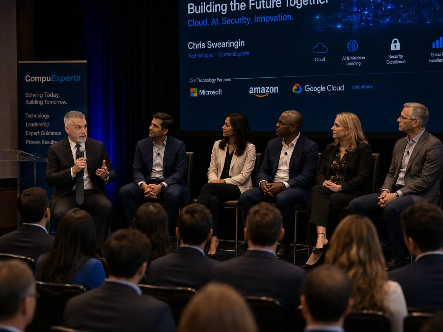 Chris Swearingin participating in a technology leadership discussion